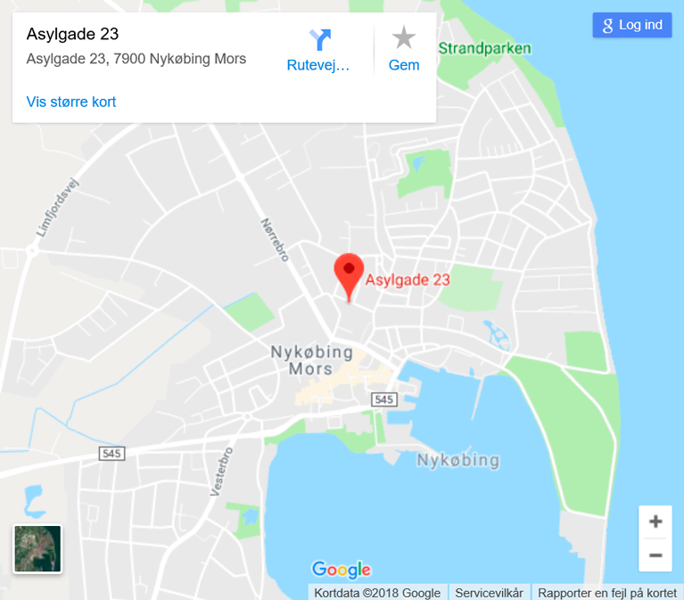 Kortdata ©2018 Google